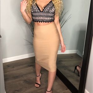 Triple threat bandage skirt